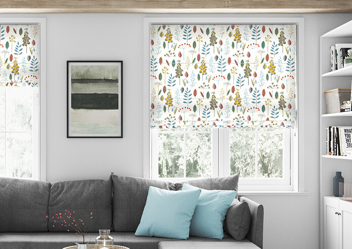 Amala, Teal - Roman Blind - Image 3